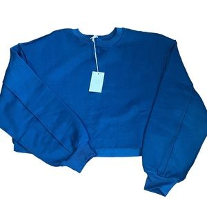 NWT • Copped Sweatshirt in Navy